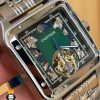 ساعت مچی مردانه کارتیر سانتوس استیل اتومات CARTIER 01080