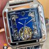 ساعت مچی مردانه کارتیر سانتوس استیل اتومات CARTIER 01079
