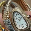 ساعت مچی زنانه بولگاری ماری دستبندی 3 دور3رنگ BVLGARI SERPENTI TUBOGAS 01136