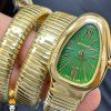ساعت مچی زنانه بولگاری ماری دستبندی طلایی BVLGARI SERPENTI TUBOGAS 01134