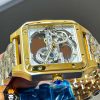 ساعت مچی مردانه کارتیر سانتوس طلایی اتومات CARTIER SANTOS 01102