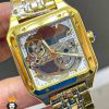 ساعت مچی مردانه کارتیر سانتوس طلایی اتومات CARTIER SANTOS 01102