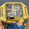 ساعت مچی مردانه کارتیر سانتوس طلایی اتومات CARTIER SANTOS 01103