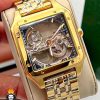 ساعت مچی مردانه کارتیر سانتوس طلایی اتومات CARTIER SANTOS 01103