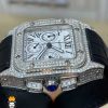 ساعت مچی زنانه کارتیر سانتوس فول نگین کرنوگراف 01141 Cartier Santos100