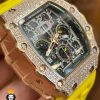 معرفی ساعت مچی مردانه ریچارد میل فول نگین اتومات 01134 RICHARD MILLE