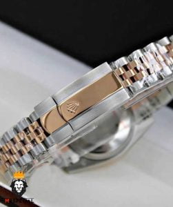 ساعت مچی زنانه رولکس دیت جاست رزگلد نگین دار01130 ROLEX DATEJUST