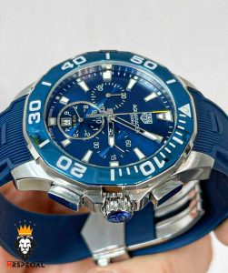 ساعت مچی مردانه تگ هویر بند رابر ابی 01118 TAG HEUER AQUA RACER