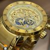 ساعت مچی مردانه بولگاری کرنوگراف استیل طلایی BVLGARI 01139