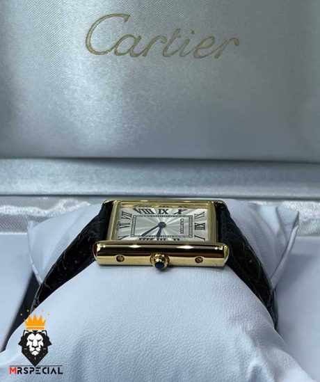 ساعت مچی زنانه کارتیه تانک سولو چرمی 01187 Cartier tank solo