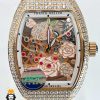 ساعت مچی زنانه فرانک مولر فول نگین رزگلد 01267 FRANCK MULLER