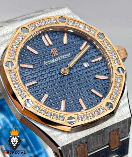 ساعت مچی زنانه اودمار پیگه کوارتز قاب نگین AUDEMARS PIGUET ROYAL 01349