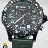 ساعت مچی مردانه برایتلینگ بند رابر سبز کرنوگراف BREITLING 01342