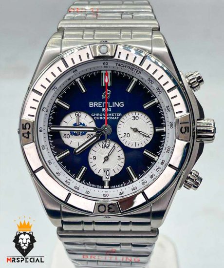 ساعت مچی مردانه برایتلینگ بند استیل کرنوگراف BREITLING CHRONOMAT 01345