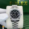 ساعتمچی زنانه رولکس دیت جاست نگین دار سایز متوسط 01491 ROLEX DATEJUST