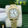 ساعتمچی زنانه رولکس دیت جاست نگین دار سایز متوسط 01488 ROLEX DATEJUST