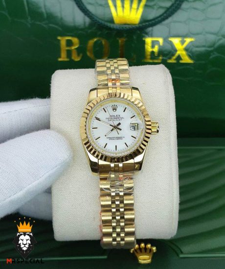 ساعتمچی زنانه رولکس دیت جاست کوارتز سایز اسمال 01520 ROLEX DATEJUST