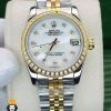 ساعتمچی زنانه رولکس دیت جاست قاب نگین سایز متوسط 01473 ROLEX DATEJUST