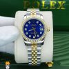 ساعتمچی زنانه رولکس دیت جاست نگین دار سایز متوسط 01476 ROLEX DATEJUST