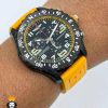ساعت مچی مردانه برایتلینگ بند رابر زرد کرنوگراف BREITLING 01591