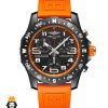 ساعت مچی مردانه برایتلینگ بند رابر نارنجی کرنوگراف BREITLING 01593