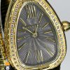 ساعت مچی زنانه بولگاری ماری دستبندی طلایی BVLGARI SERPENTI TUBOGAS 01647