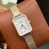 ساعت ست مردانه و زنانه دنیل ولینگتون رزگلد صفحه سفید Daniel Wellington Quadro 01595