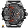ساعت مچی مردانه دیزل هفت موتوره مشکی diesel MR.daddy dz 01012