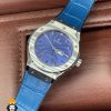 ساعت ست مردانه و زنانه هابلوت اتوماتیک بند ابی قاب استیل صفحه ابی HUBLOT BIG BANG 020676