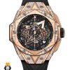 ساعت مچی مردانه هابلوت مدل 6598 Hublot Unico Sang Bleu ll Diamonds