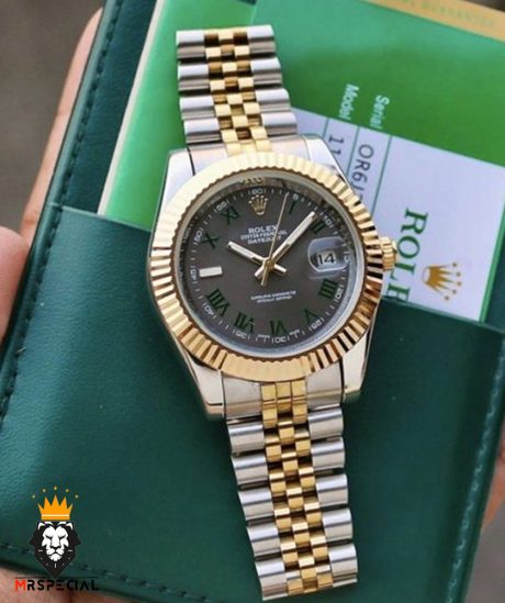 ساعت مچی مردانه رولکس مدل دیت جاست ویمبلدون اتوماتیک 01582 ROLEX DATE JUST WIMBELDON