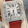 ساعت مچی زنانه کارتیر سانتوس فول نگین 01780 Cartier Santos100