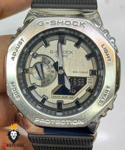 ساعت مچی مردانه کاسیو جی شاک Casio G-Shock GM-2100 SILVER