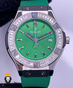 ساعت مچی زنانه هابلوت قاب نگین HUBLOT BIG BANG 01857