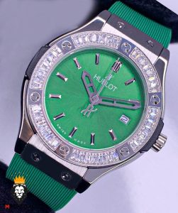 ساعت مچی زنانه هابلوت قاب نگین HUBLOT BIG BANG 01857