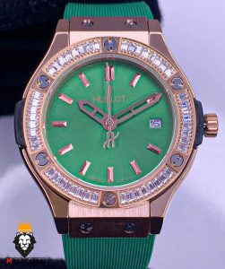 ساعت مچی زنانه هابلوت قاب نگین HUBLOT BIG BANG 01858