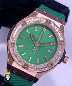 ساعت مچی زنانه هابلوت قاب نگین HUBLOT BIG BANG 01858