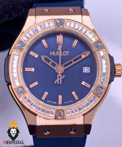 ساعت مچی زنانه هابلوت قاب نگین HUBLOT BIG BANG 01862