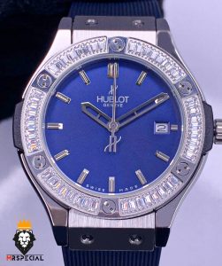 ساعت مچی زنانه هابلوت قاب نگین HUBLOT BIG BANG 01863 