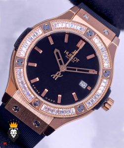 ساعت مچی زنانه هابلوت قاب نگین HUBLOT BIG BANG 01860