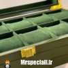 جعبه ساعت طرح چوب 12 تایی سبز لوکس 0027 WATCH BOX
