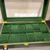 جعبه ساعت طرح چوب 12 تایی سبز لوکس 0027 WATCH BOX