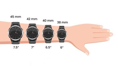 نحوه انتخاب اندازه مناسب ساعت برای مردان و زنان 0417