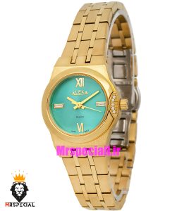 ساعت الکسا زنانه اورجینال طلایی صفحه تیفانی 021155 ALEXA Special 