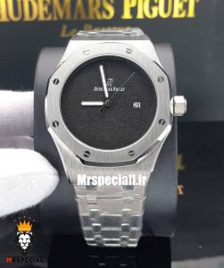 ساعت اودمار پیگه رویال اوک مردانه استیل کوارتز صفحه مشکی AUDEMARS PIGUET ROYAL Oak 021209