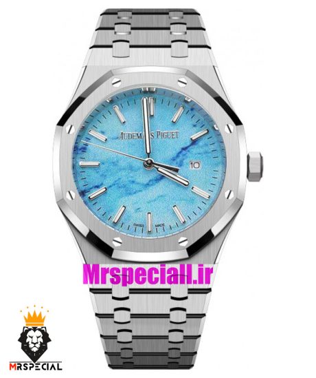 ساعت اودمار پیگه رویال اوک مردانه استیل کوارتز صفحه تیفانی AUDEMARS PIGUET ROYAL Oak 021207