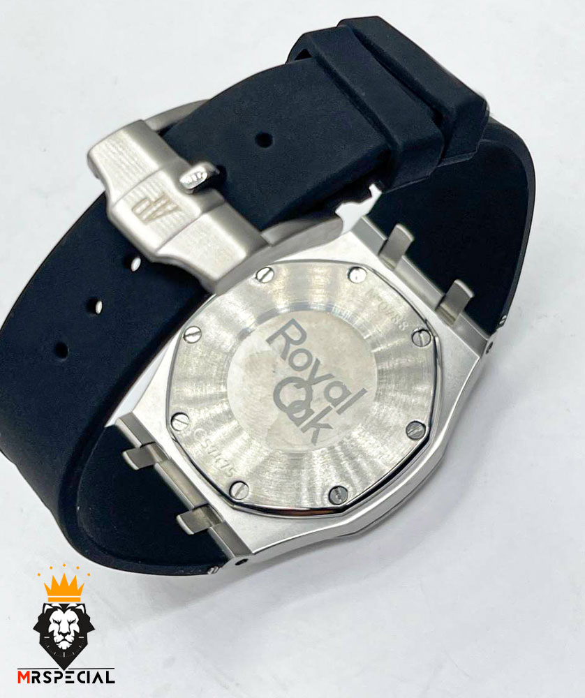 ساعت مردانه اودمار پیگه کوارتز استیل صفحه طوسی AUDEMARS PIGUET ROYAL 01309