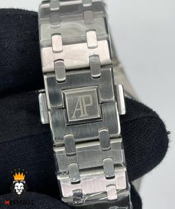 ساعت اودمار پیگه مردانه استیل صفحه سفید AUDEMARS PIGUET ROYAL 01633