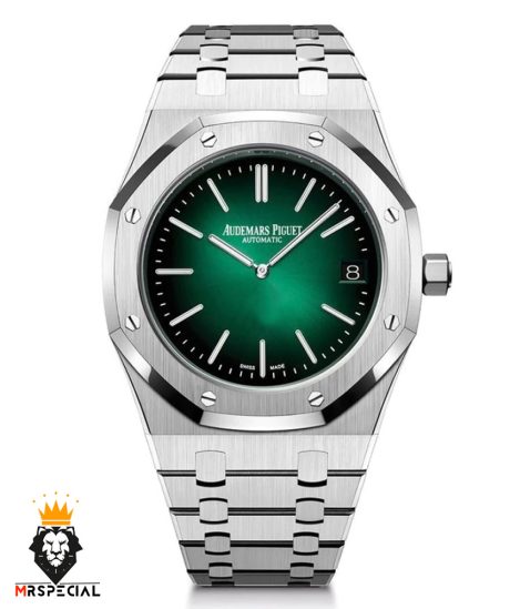 ساعت اودمار پیگه مردانه استیل صفحه سبز AUDEMARS PIGUET ROYAL 01636