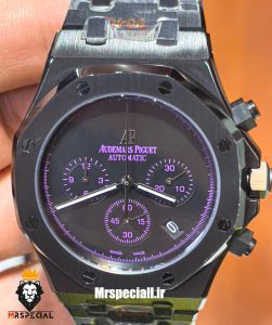 ساعت مچی مردانه اودمار پیگه کرنوگراف مشکی صفحه مشکی AUDEMARS PIGUET ROYAL 021271